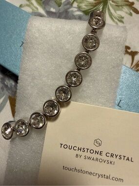 Touchstone Crystal by Swarovski White Ice Bracelet